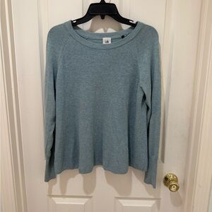 CAbi Soft Blue Knit Top